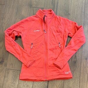Mammut Women's Vibrant Red Zip Up Sweater Medium
